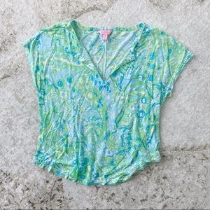 Lilly Pulitzer Dutch Notch Neckline Top